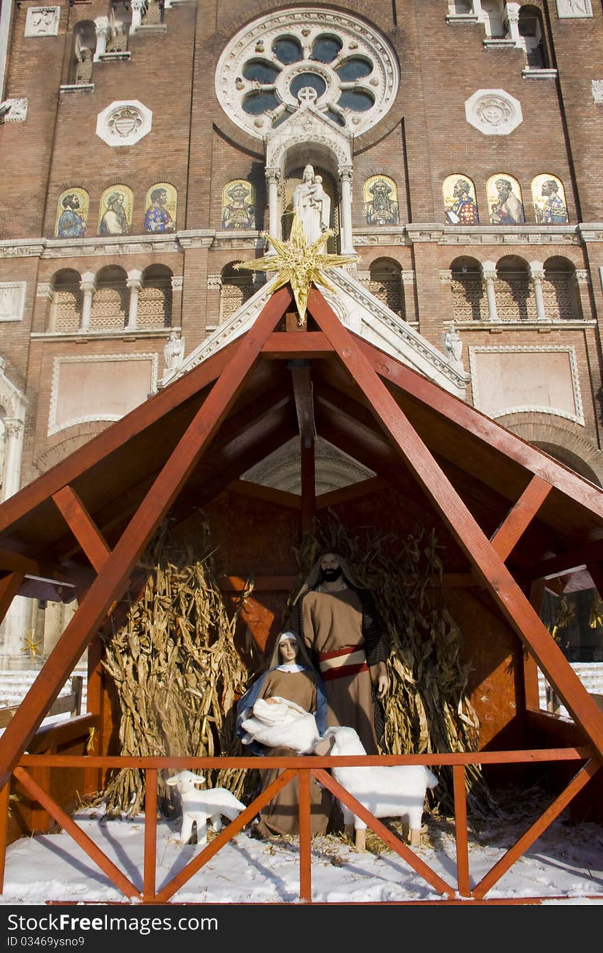 Hungarian 	Christmas creche (named Betlehem) in Szeged, Hungary