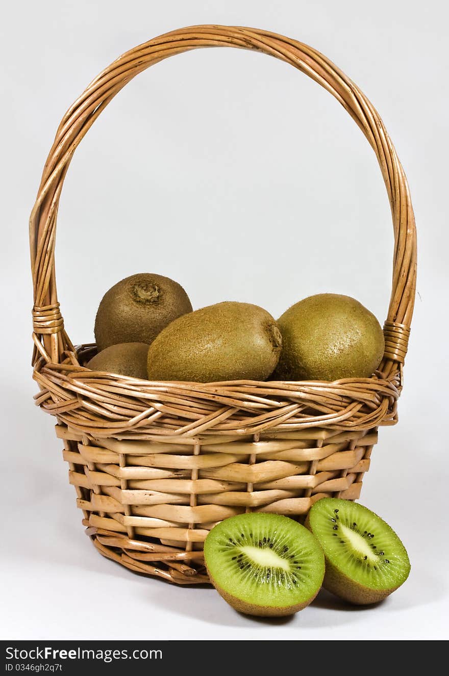 Kiwis in basket