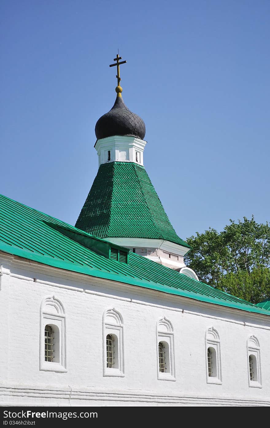 Old church of ancient monastery in Alexandrov town, Russia. Old church of ancient monastery in Alexandrov town, Russia