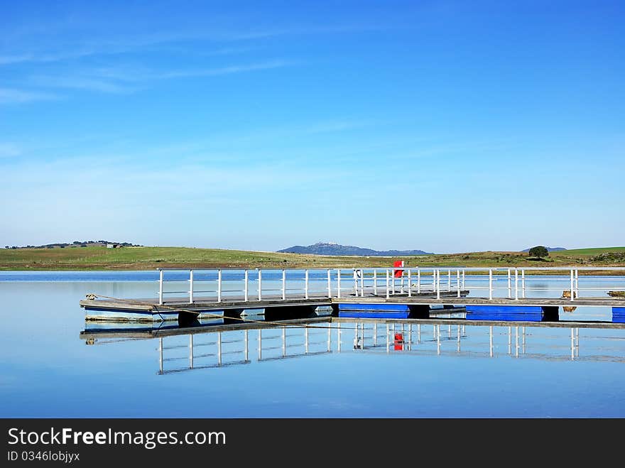 Anchorage in the river Guadiana.