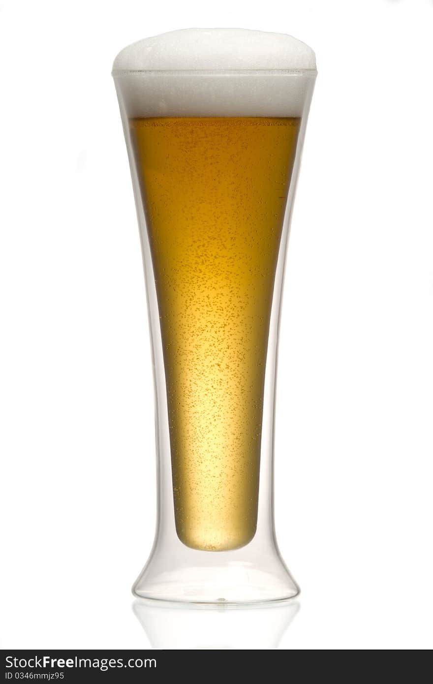 Beer into glass