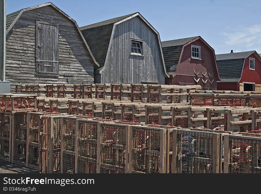 Barns and lobster traps