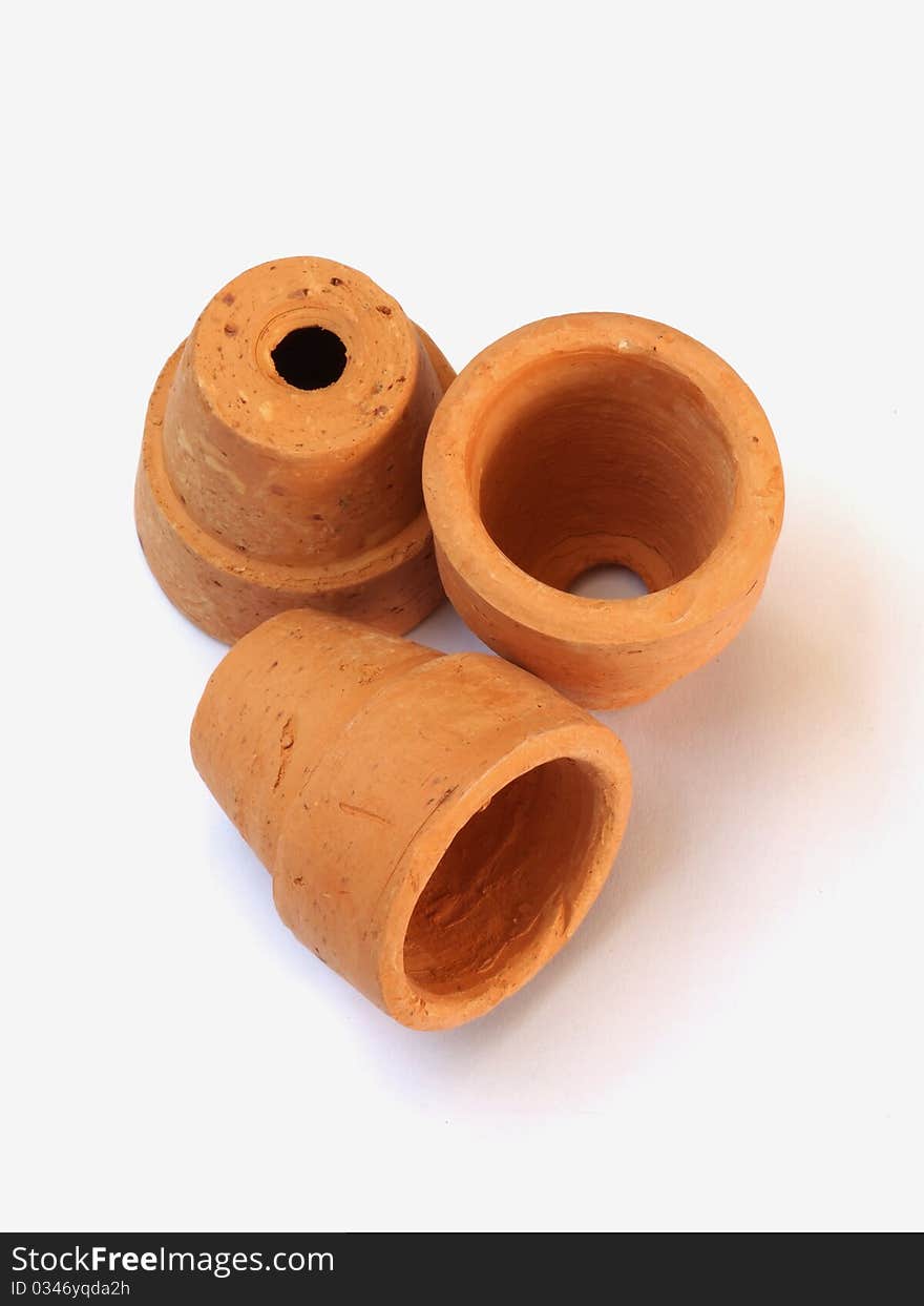 1-inch clay pots