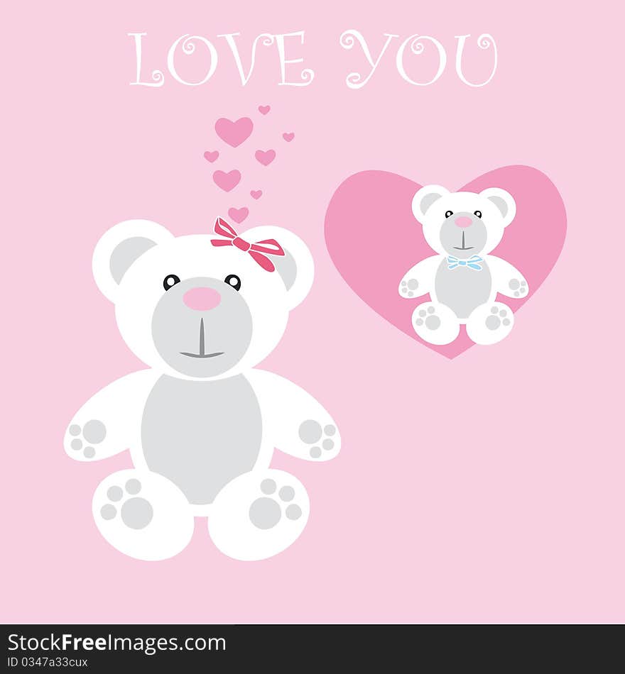 Love Card Teddy