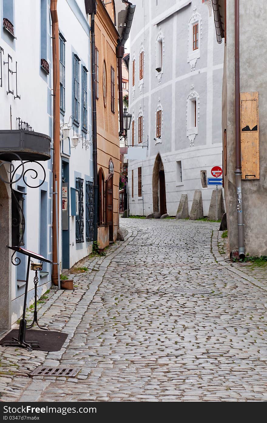 Narrow Street of Cesky Krumlov