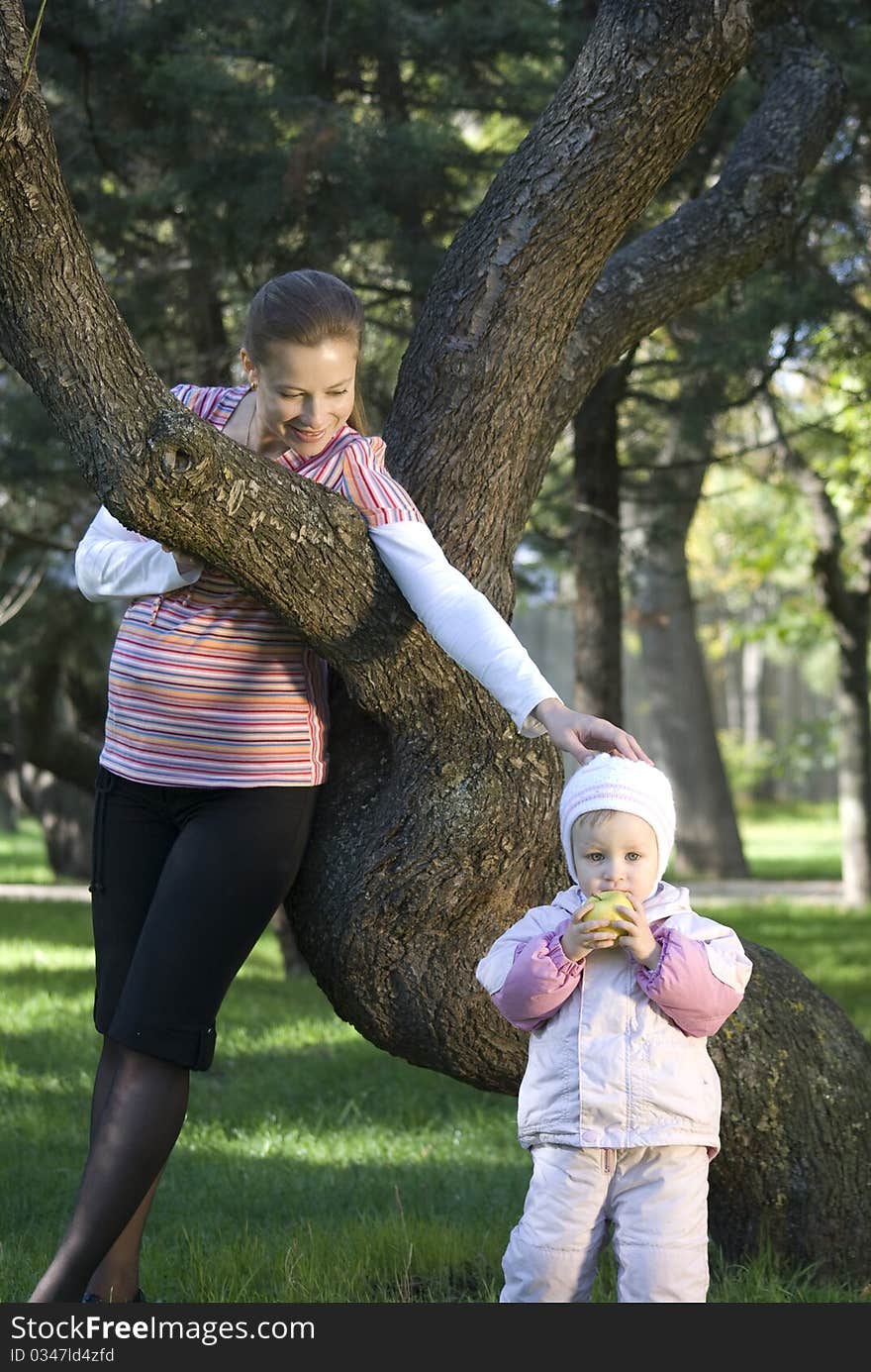 Mother and the daughter