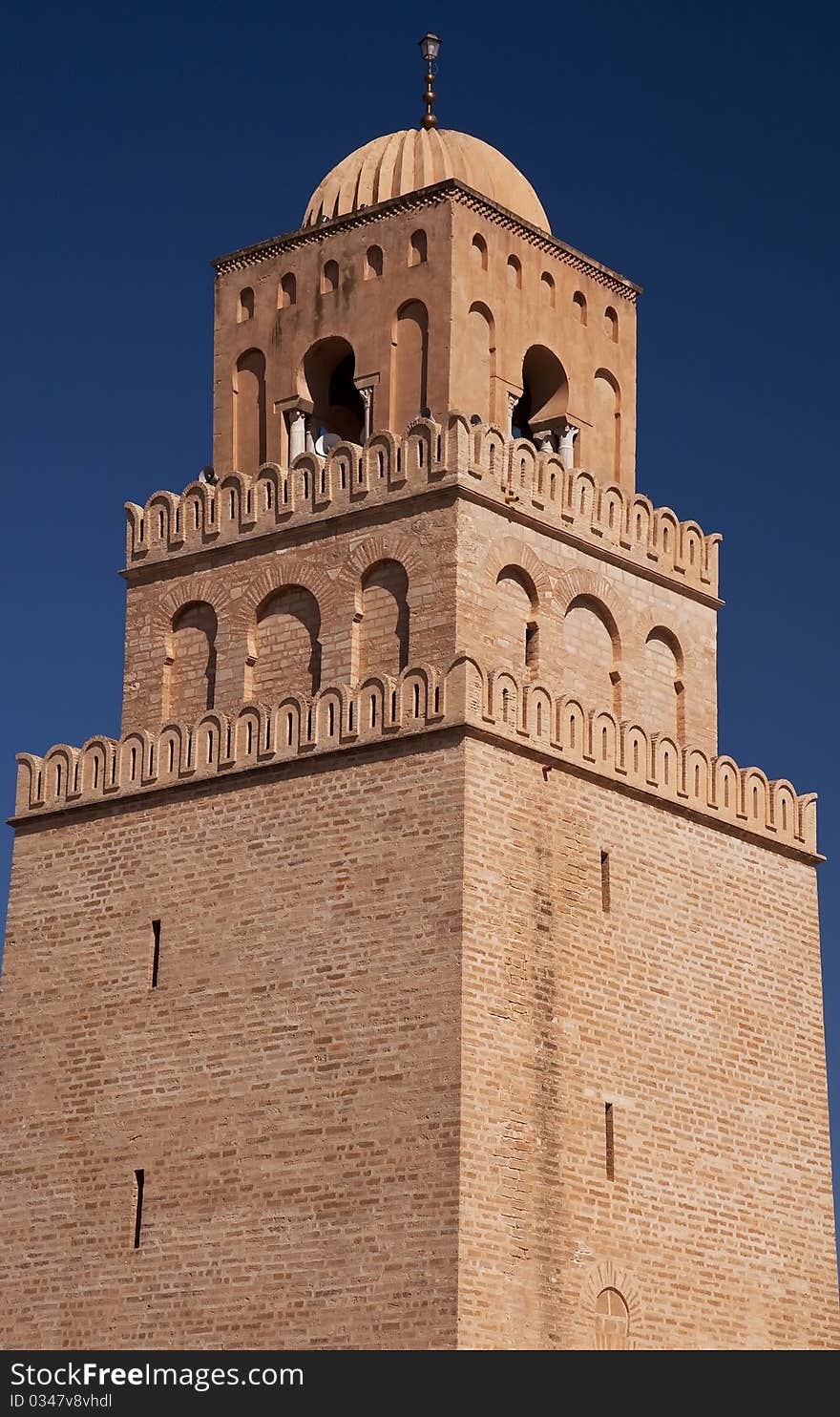 Fragment of the mosque tower, Tunisia