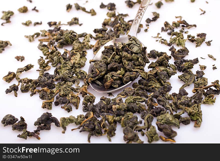 Green oolong tea