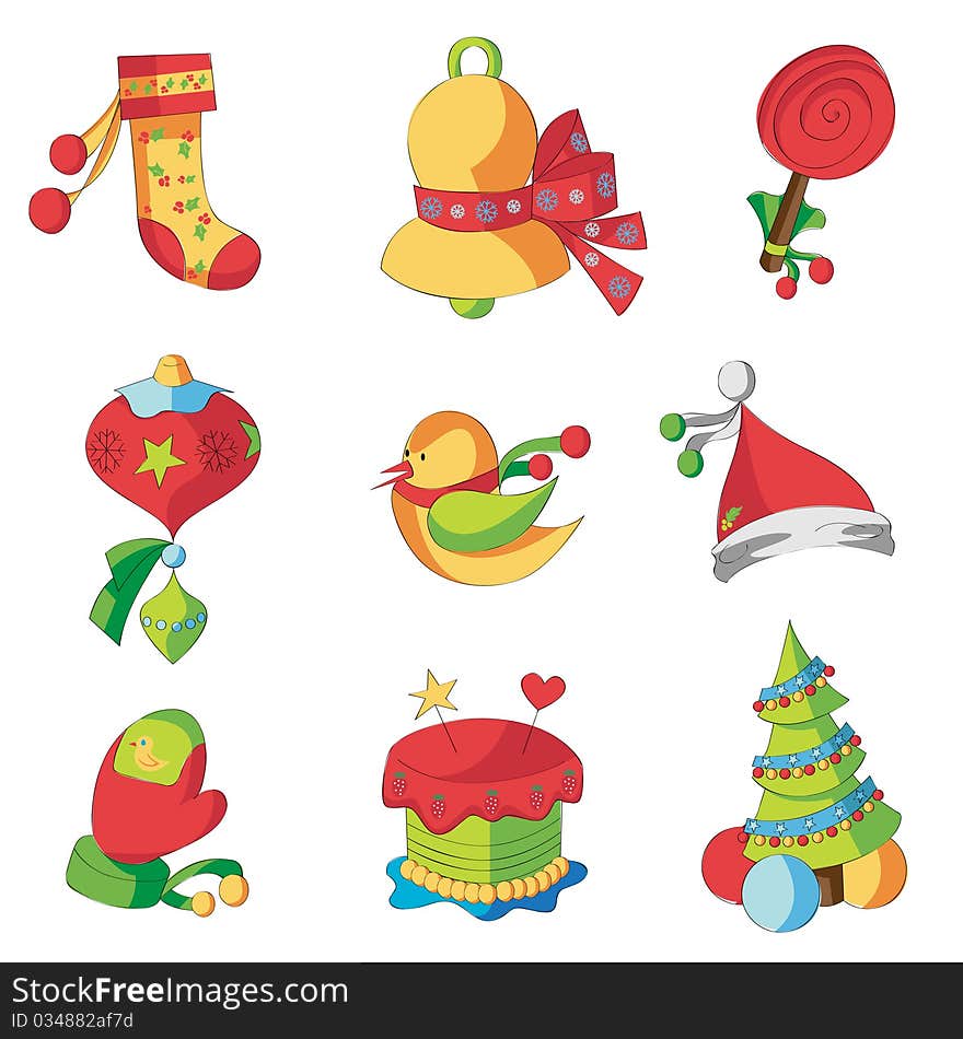 Christmas design elements ilustration vector