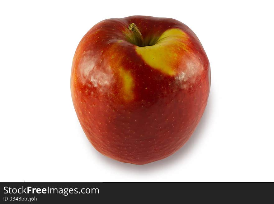 One red apple