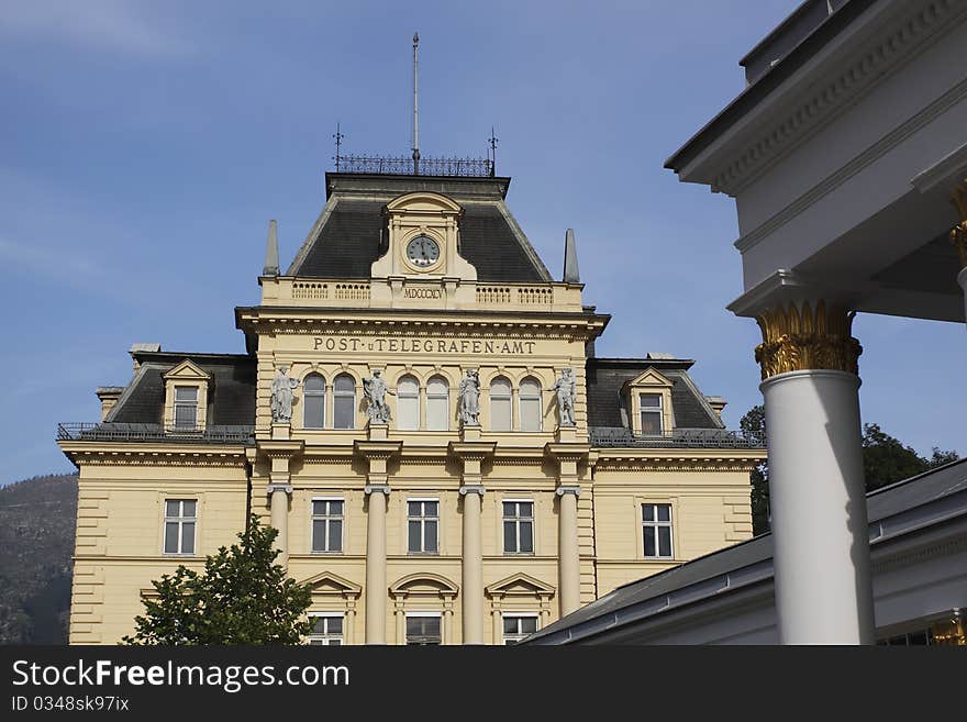 The old post building in Bad Ischl, Austria. The old post building in Bad Ischl, Austria.