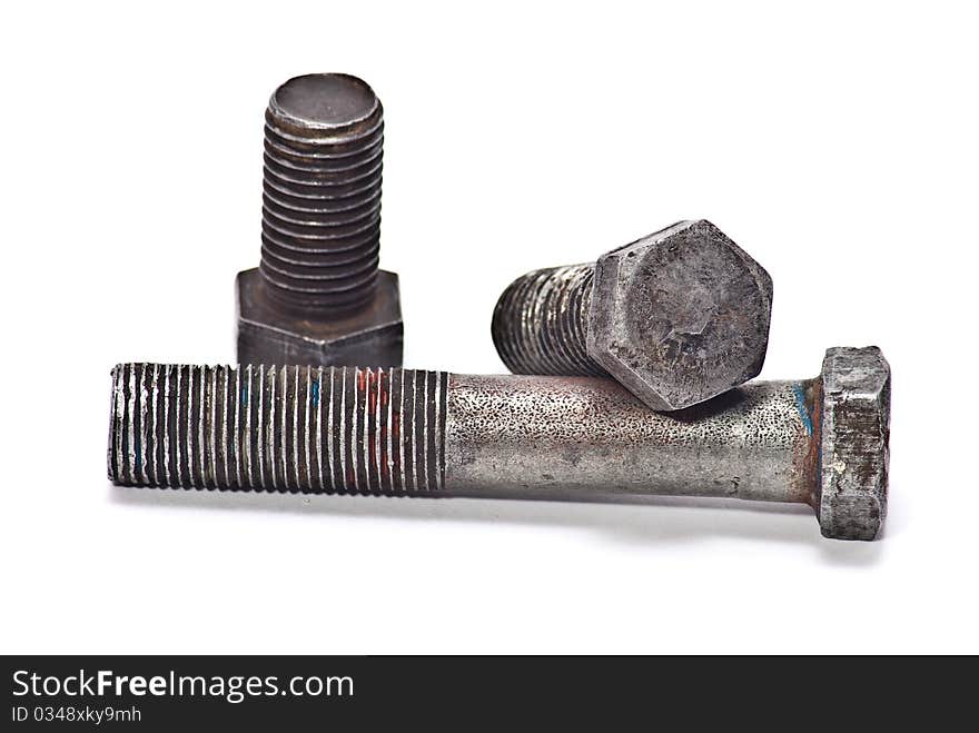 Old bolts with thread