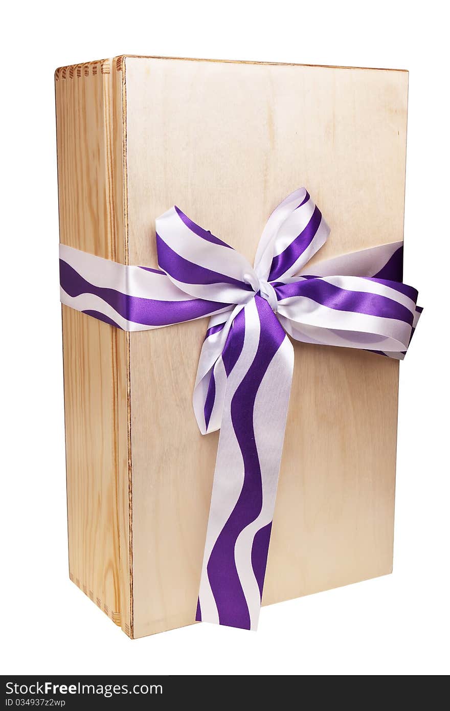 Wooden gift box.