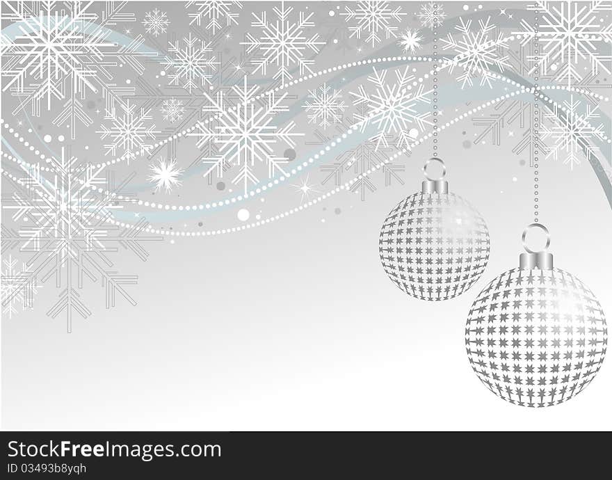 Abstract Christmas background, vector illustration