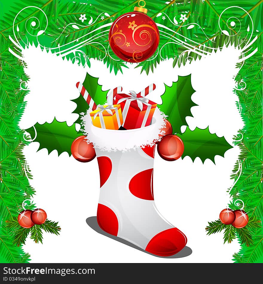 Abstract merry christmas card