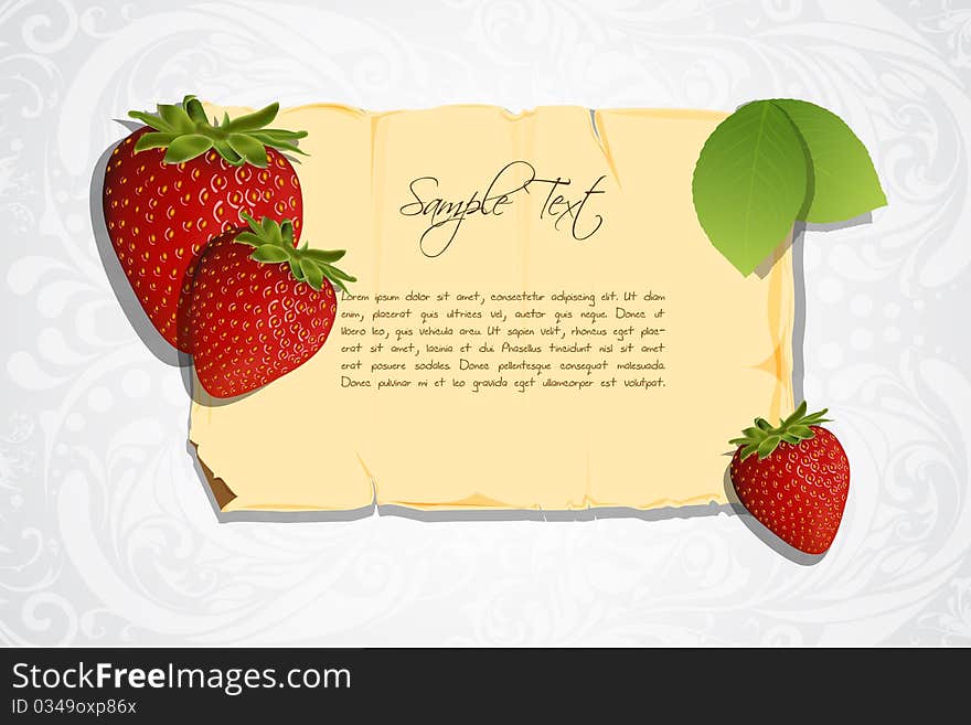 Strawberry card