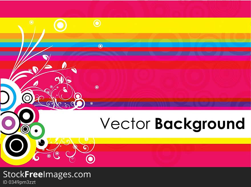 Illustration of floral vector background