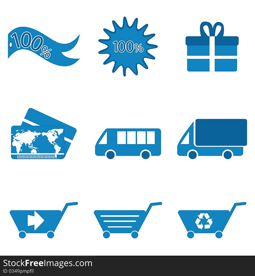 Shopping icons