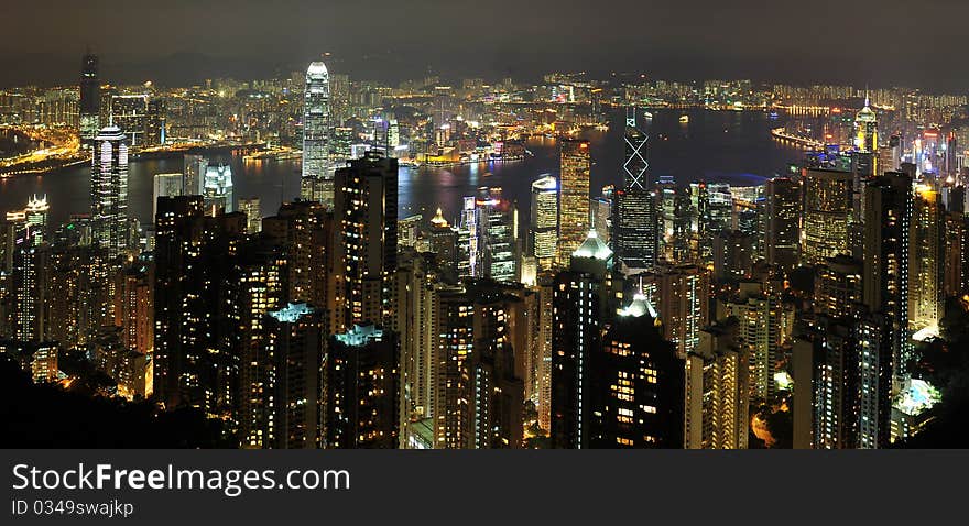 Hong Kong at night