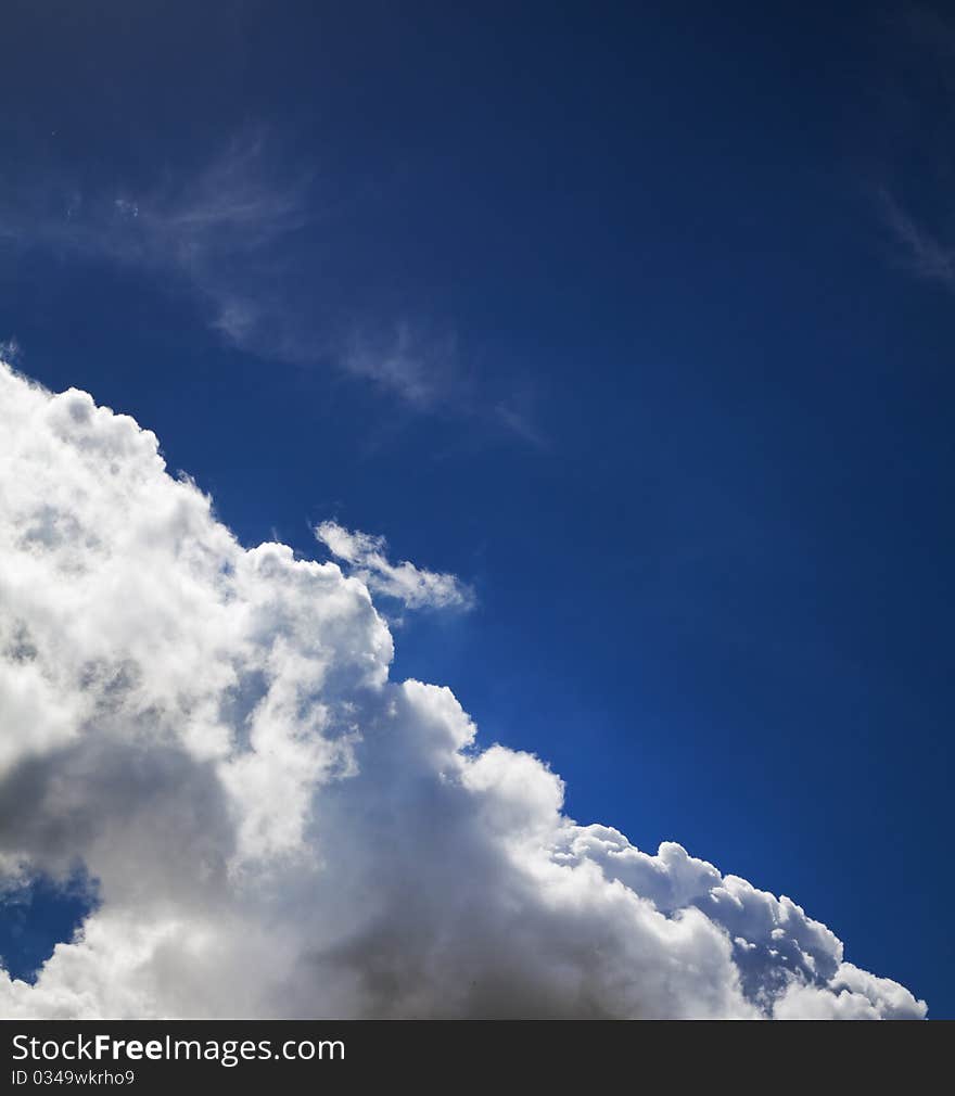 Sky and clouds.