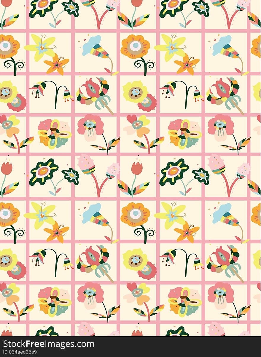 Seamless flower pattern