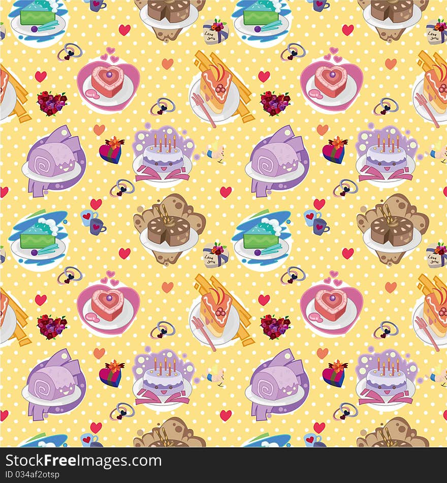 Seamless Cake Pattern