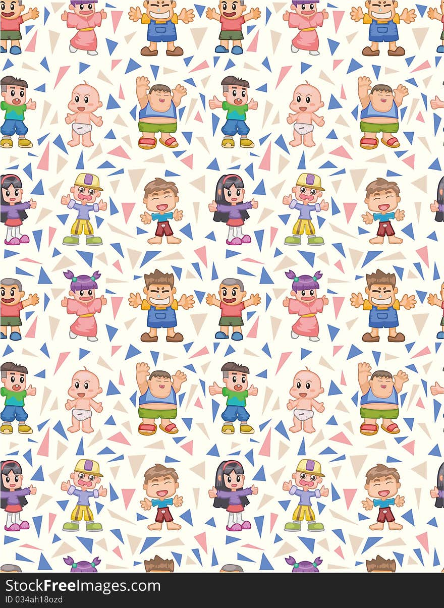 Seamless child pattern