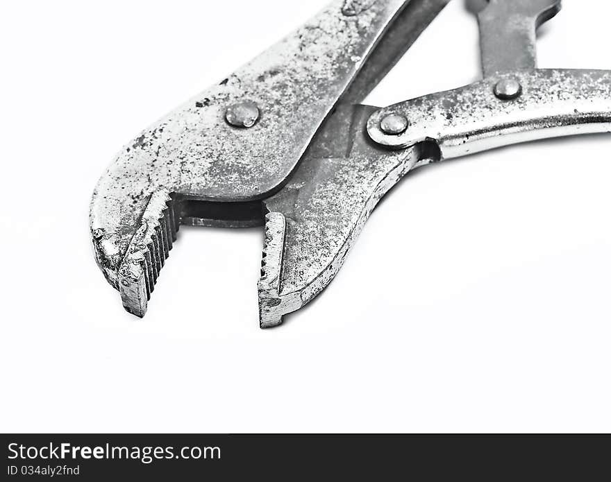 Wrench isolated on white background