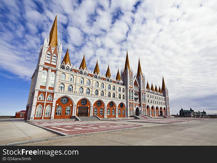 Russian style,small office building.