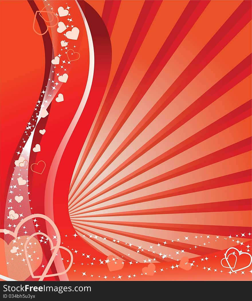 Ã¯Â¿Â½ed valentine background with hearts. illustration. Ã¯Â¿Â½ed valentine background with hearts. illustration