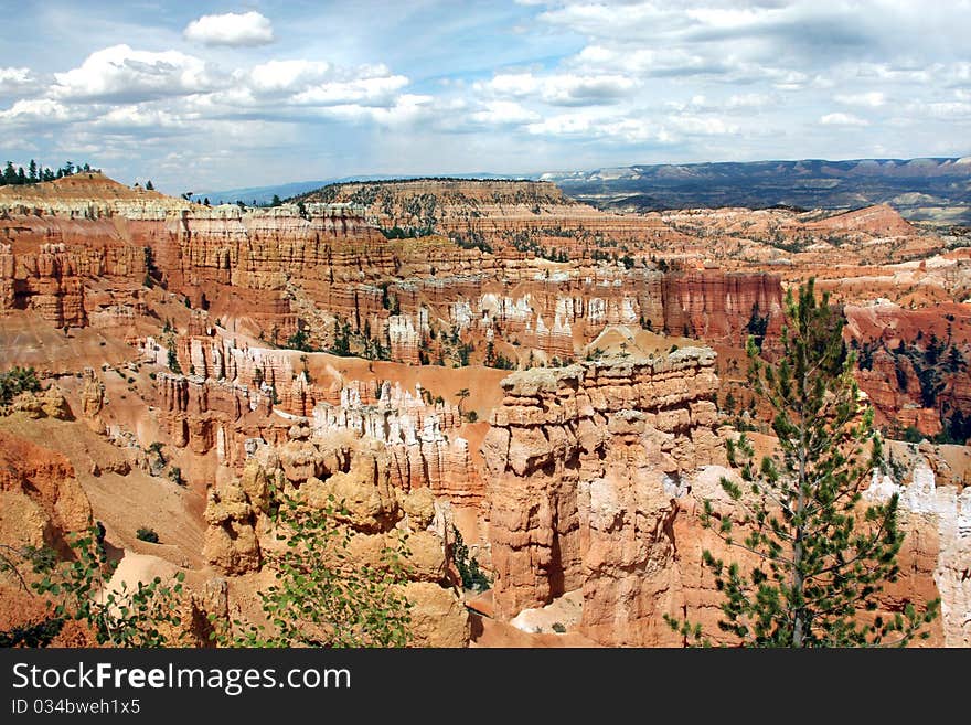 Bryce Canyon rock formation in utah