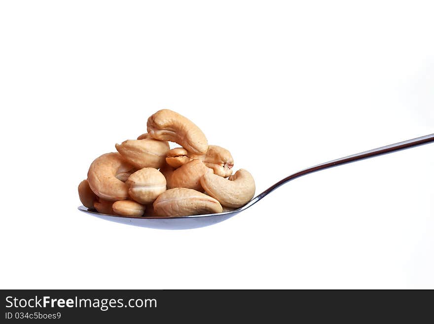 Spoonful Of Cashew Nuts