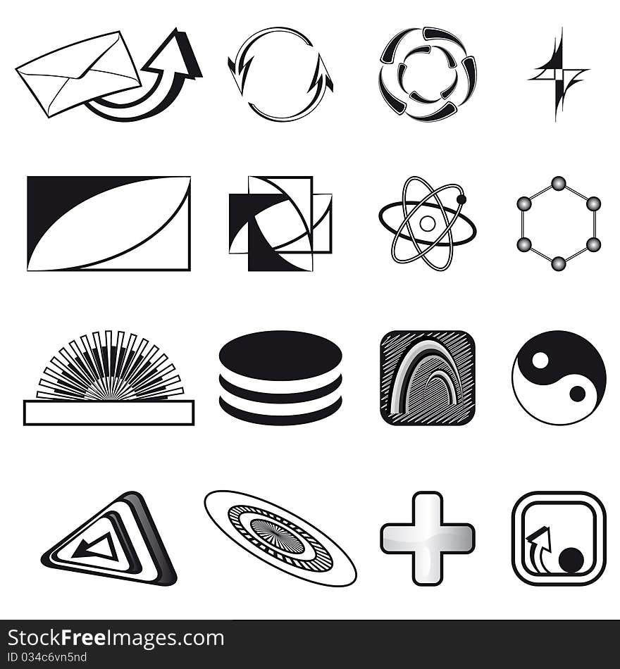 Set Of Symbols For The Business