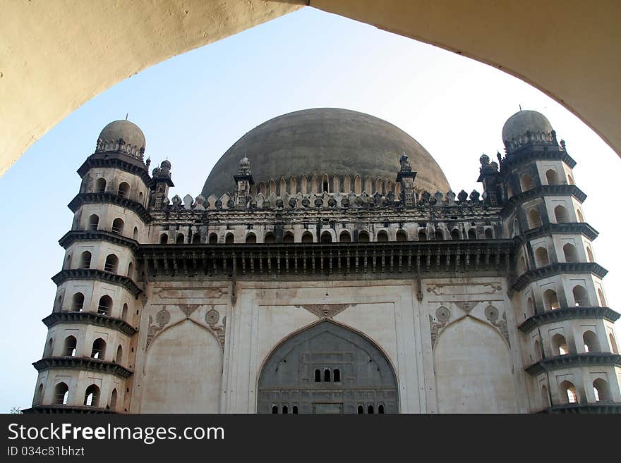 Gumbaz Through Arch