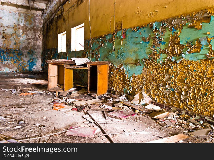 Ruins of a very heavily polluted industrial site, 1890's the place was known as one of the most polluted towns in Europe. Ruins of a very heavily polluted industrial site, 1890's the place was known as one of the most polluted towns in Europe.