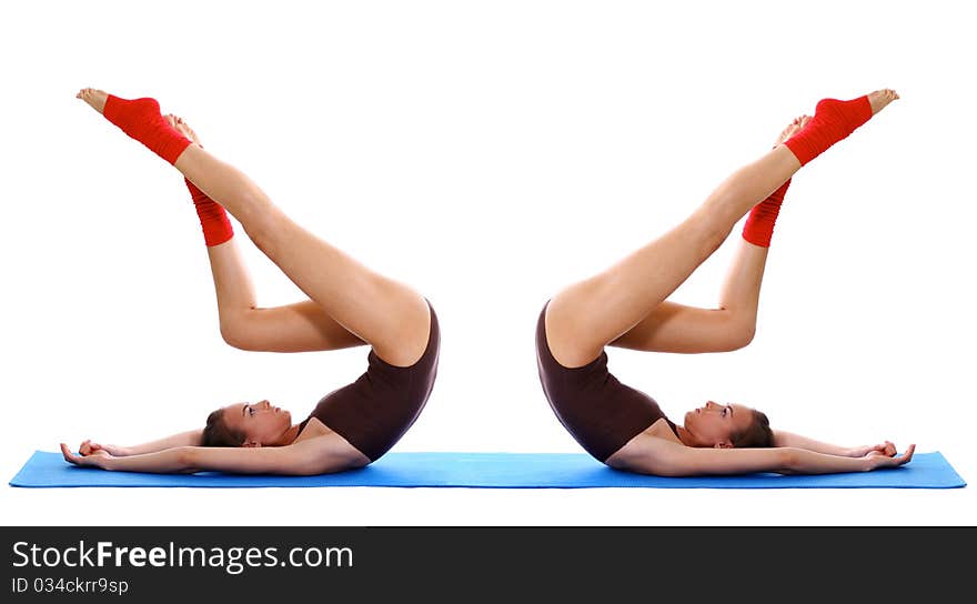 Studio Portrait Of A Fitness Girl