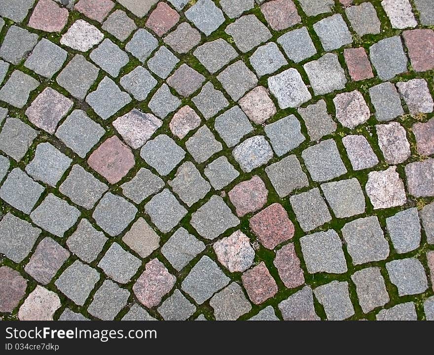 The fragment of a pavement.