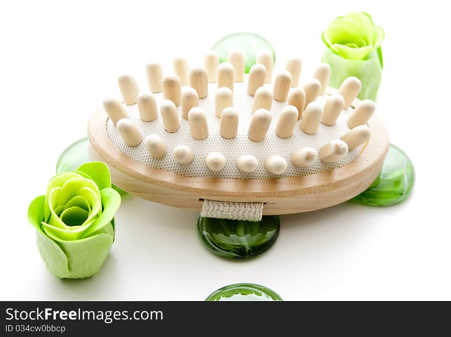 Massage Brush And Flower