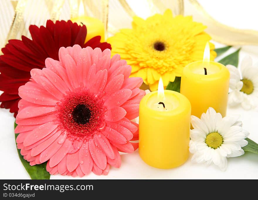 Flowers And Candles