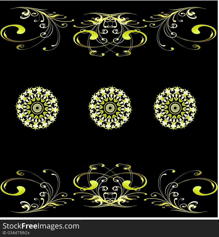 Vector eps10. A monophonic background of wallpaper with patterns and the accented circles