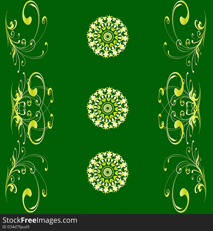 Vector eps10. A monophonic background of wallpaper with patterns and the accented circles