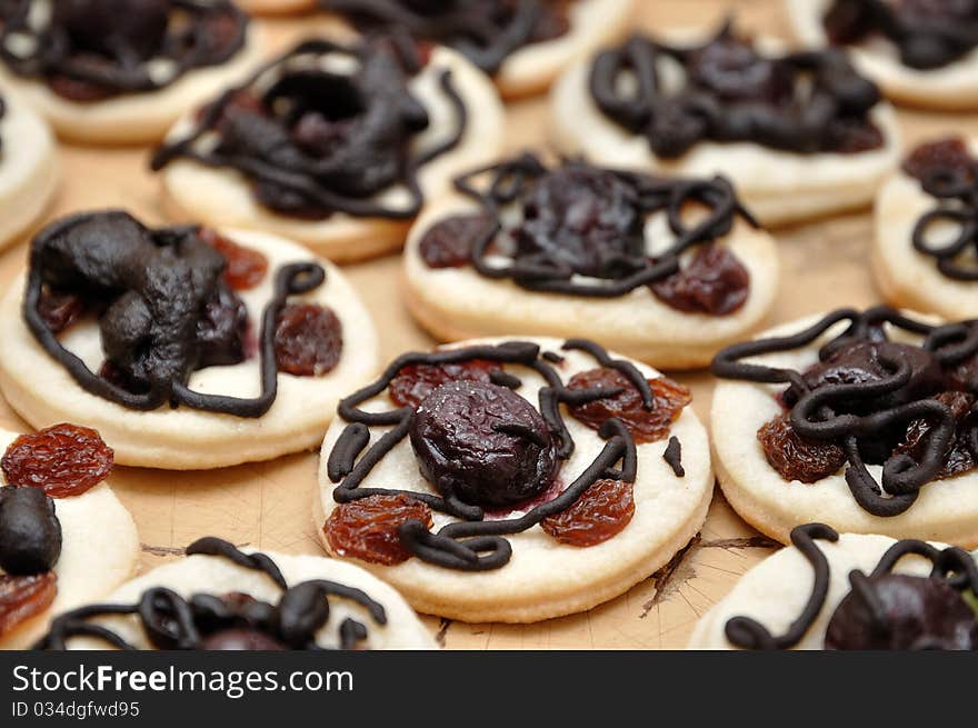 Baked cookies at Christmas time. Baked cookies at Christmas time