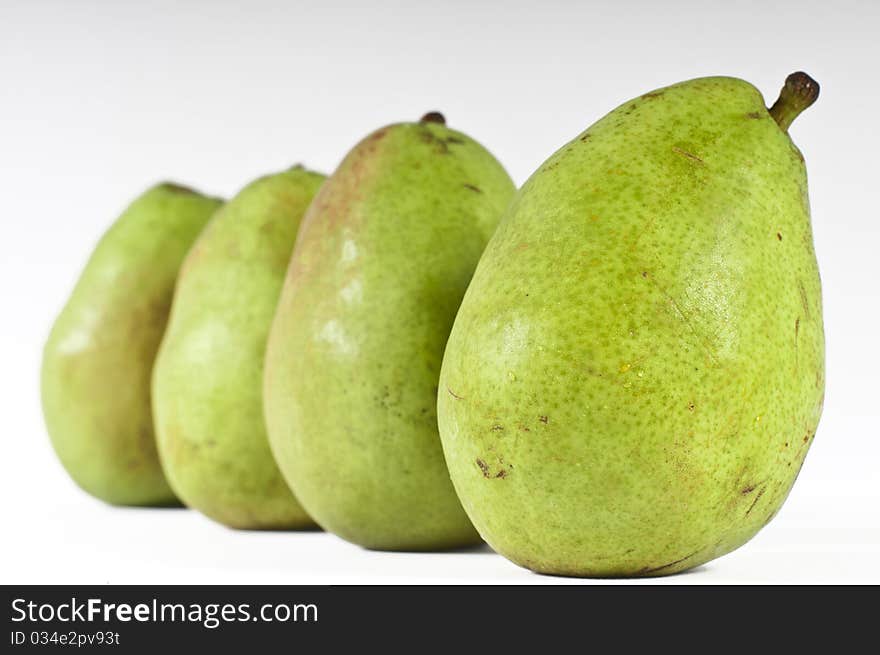 Pear picture taken with studio lights