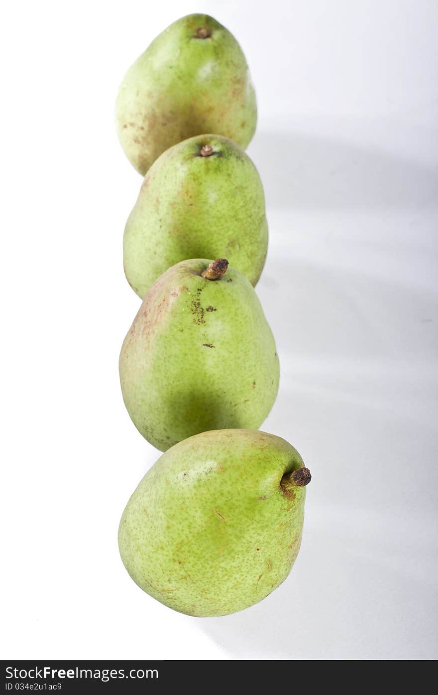 Pear picture taken with studio lights