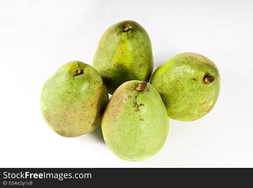 Pear picture taken with studio lights