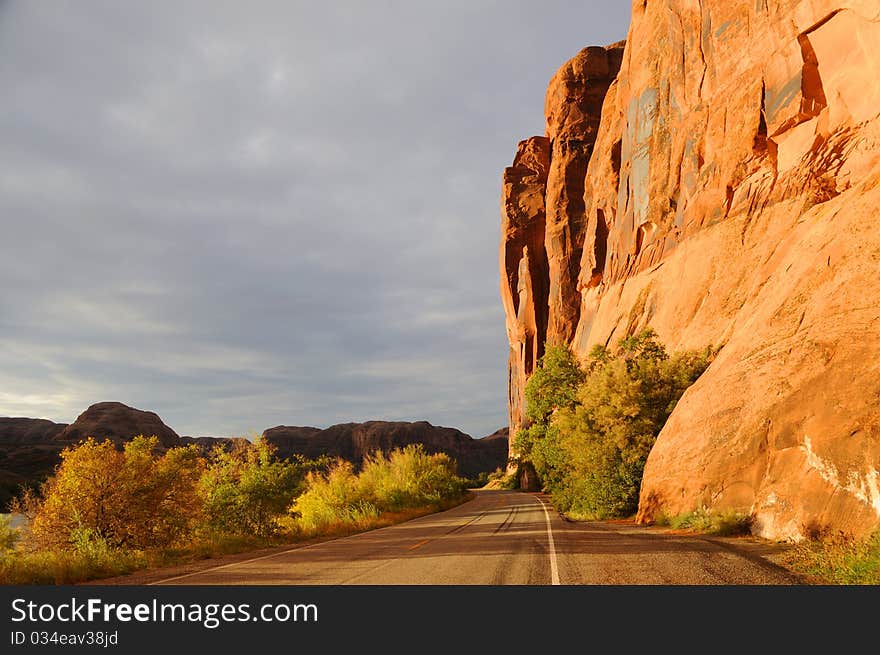 Wall Street Cliffs near Moab