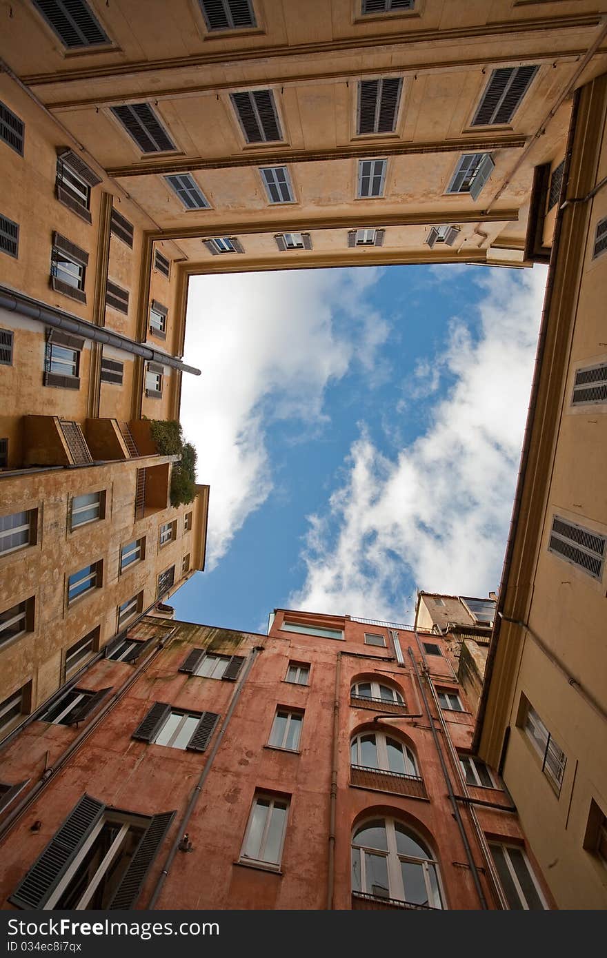 Sky Between Buildings