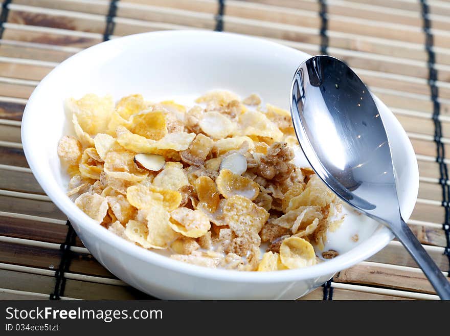 Cereal in bowl