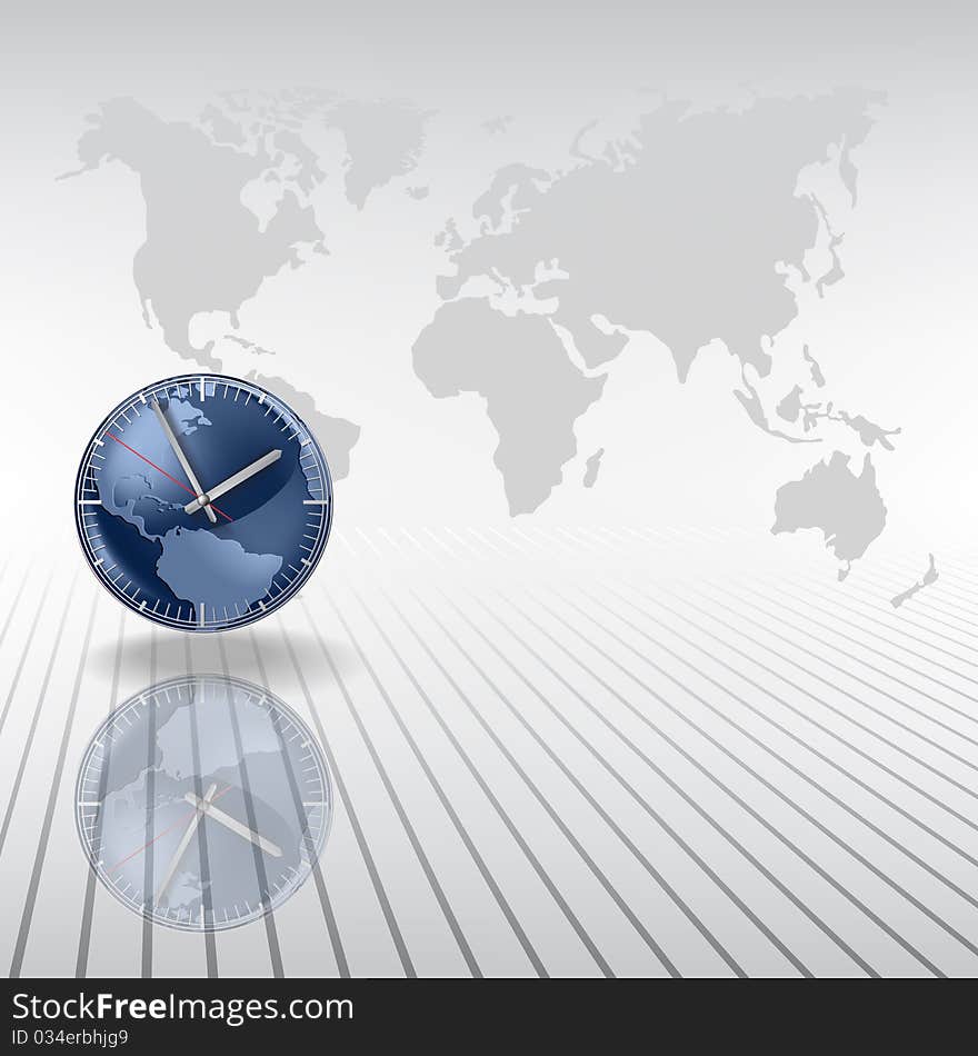 Abstract Background With Clock