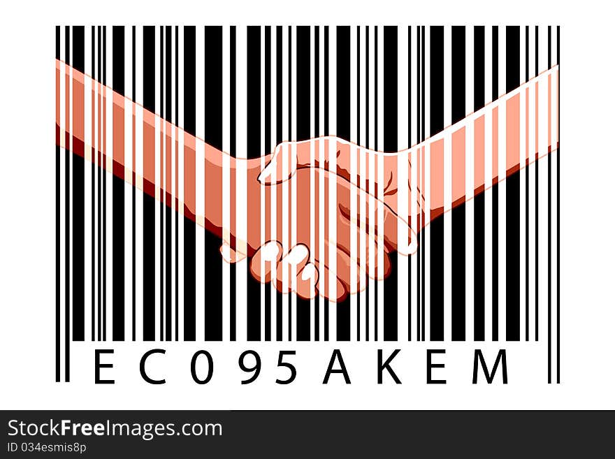 Business deal with bar code